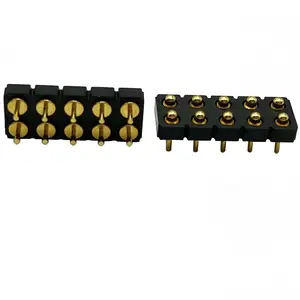 10P Dip Type 2.54mm H1.5 Body Pogo Pin Connector