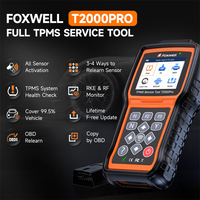Herramienta de Programación y Escaneo TPMS Foxwell T2000 Pro con Interfaz USB, Activa Sensores de 315/433MHz, Actualización Gratuita de por Vida