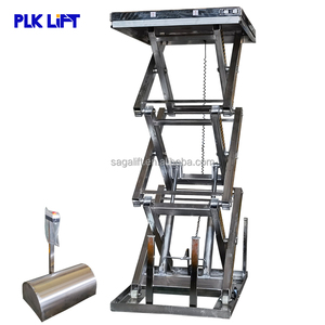 Minimesa elevadora de tijera hidráulica eléctrica Plataformas de aluminio - Product Image 4