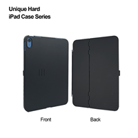 Housse rabattable multi-angles pour tablettes, se transforme en support horizontal, prend en charge l'utilisation du clavier, conception pliable durable
