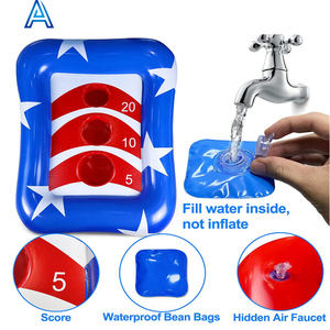 Jeu de lancer de sac de sable de flotteur d'eau de piscine gonflable de coup d'air de PVC écologique pour le jouet gonflable de cible de lancer de sac de sable - Product Image 5