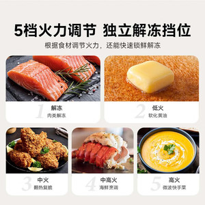 Four à micro-ondes Xiaojia 20L, double bouton, haute puissance, 5 niveaux de chaleur, chauffage uniforme à 360 degrés, facile à nettoyer - Product Image 5