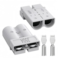 Connecteur Powerpole 50A 80A 120A 175A 350A, Kit de câblage de treuil robuste 2/0AWG 600V à déconnexion rapide pour batterie, pour le remorquage