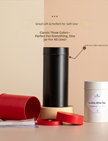 Boîte alimentaire cylindrique ronde personnalisée, impression sérigraphique, laquée, pour le stockage du thé et du sucre, conteneur métallique avec logo personnalisé