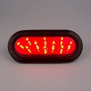 Luce Posteriore <span class=keywords><strong>LED</strong></span> Rossa Ovale da 6 Pollici, 12V, Montaggio Superficiale, Impermeabile IP67, Luci di Stop, Freno e Direzione per Rimorchi, Camion, Jeep - Product Image 4