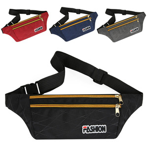 Riñonera de moda impermeable unisex, multiusos, OEM, para deportes, correr, gimnasio, cinturón de nailon, bolsa de cintura con cremallera - Product Image 5