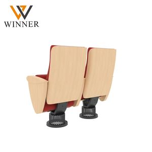 Chaises de théâtre indépendantes modernes de conception nouvelle avec tablette d'écriture en tissu écologique - Product Image 3