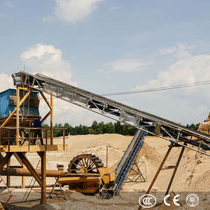 Laveuse de sable de rivière et de sable de mer avec classificateur, machine de lavage de sable à godets sur roues - Product Image 3