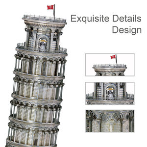 Piececool <span class=keywords><strong>Tour</strong></span> <span class=keywords><strong>de</strong></span> <span class=keywords><strong>Pise</strong></span> inclinée, puzzle en métal 3D, monument italien, merveille architecturale, modèle <span class=keywords><strong>de</strong></span> bâtiment incliné pour adultes ou enfants - Product Image 5