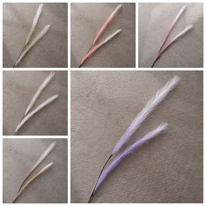 ดอกไม้ประดิษฐ์ติงหลานเฟเธอร์กราสสีแดงไวน์ สีเขียว สีขาวนม สีเหลืองอ่อน สีแชมเปญ สีม่วง สำหรับตกแต่งงานแต่งงานและบ้าน - Product Image 3