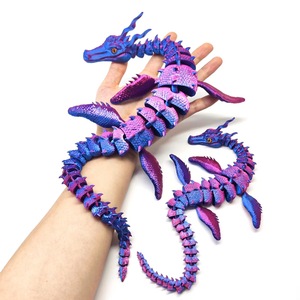 Dragón Marino Impreso en 3D, Articulado y Móvil, Material PLA, Ideal para Juguetes Infantiles, Regalos y Adornos de Escritorio, Gran Venta - Product Image 3