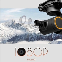 Caméra stabilisée SkyDroid C10 HD Mini trois axes 1080P avec alimentation 7,4-74V compatible H12 H16 pour pièces de drone FPV