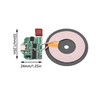 Chargeur sans fil rapide universel 5-15W, carte de circuit imprimé PCBA, double bobine 2