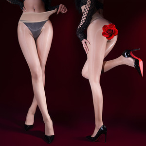 Aurora Stockings Ultra Thin Glossy Silky Seamless Crotch Mesh Waist Women's Sexy Stockings for Nightclubs Clubbing - Product Image 3