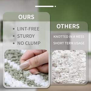 <span class=keywords><strong>Tapis</strong></span> <span class=keywords><strong>de</strong></span> <span class=keywords><strong>salle</strong></span> <span class=keywords><strong>de</strong></span> <span class=keywords><strong>bain</strong></span> <span class=keywords><strong>de</strong></span> luxe <span class=keywords><strong>vert</strong></span> <span class=keywords><strong>sauge</strong></span> blanc courbe, <span class=keywords><strong>tapis</strong></span> <span class=keywords><strong>de</strong></span> <span class=keywords><strong>bain</strong></span> extra doux et absorbant <span class=keywords><strong>de</strong></span> 24x36 pouces - Product Image 2