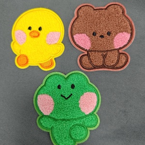 Cá nhân hoá biểu tượng tùy chỉnh PU da thêu Keychain keyfob với động vật dễ thương thiết kế cho ba lô-quà Tặng - Product Image 6