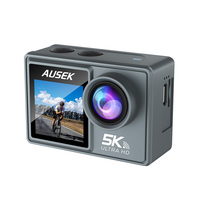 Kamera Aksi Ausek Terlaris 5K Layar LCD 2.0 Inci Olahraga DV Menyelam 30M Tahan Air Kamera Mini