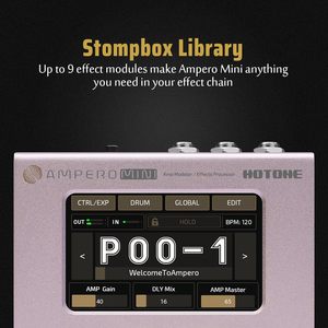 HOTONE Pedal Prosesor Multi Efek Gitar Bass Pemodelan Amp Simulasi Kabinet IR Multi Bahasa Stereo OTG USB <span class=keywords><strong>Audio</strong></span> - Product Image 4