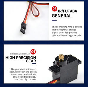 Servo RC ES08 Micro Servo 12g 1.5KG Torque Mini Servo Analógico con Engranajes Metálicos para Coche RC Axial (1/2/4 Unidades) - Product Image 4