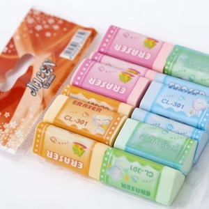 Gommes à effacer en forme de triangle 3D mignonnes pour enfants, prix promotionnel, gommes en caoutchouc originales pour les étudiants, ensemble de papeterie - Product Image 4