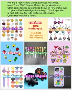 Lote de 50 o 100 Piezas de Pines y Dijes de PVC para Zapatos con Diseños de Caricatura Aleatorios a Granel, Geniales y Lindos para Decoración de Sandalias y Calzado - Product Image 2