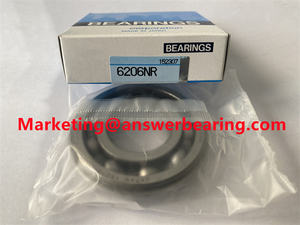 6206NR Roulement à billes à gorge profonde <span class=keywords><strong>6206</strong></span> <span class=keywords><strong>NR</strong></span> 30x62x16mm Roulement <span class=keywords><strong>6206</strong></span> Roulement à une rangée - Product Image 5