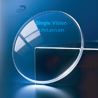 Verres de lunettes unifocaux Pioneer Optical 1.499/1.56/1.60/1.67/1.74 HMC, anti-lumière bleue, en résine HC, pour lunettes ophtalmiques