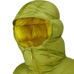 Piumino bianco invernale personalizzato di alta qualità da esterno resistente all'acqua e traspirante senza cuciture tessuto con cappuccio - Product Image 6