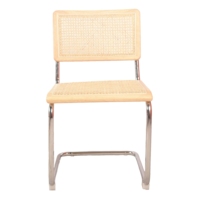 Échantillon gratuit Fabricant OEM Meubles de maison Marcel Breuer Cesca Chaises de salle à manger en bois massif avec structure en métal noir Design moderne