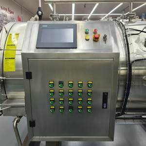 เครื่องนึ่งฆ่าเชื้อขนาดใหญ่สำหรับถ้วย PP ผลไม้ ผัก และอาหารบดละเอียด สำหรับสายการผลิตอาหารเด็ก - Product Image 6