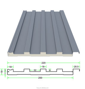 Carrelage mural composite en polyuréthane antidérapant |   Panneau de toiture en aluminium écologique résistant au feu et à l'eau, marchable, pour toiture - Product Image 2