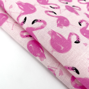 BC Muestra gratis <span class=keywords><strong>Flamingo</strong></span> Personalización Patrón Transpirable Tejido Digital Impreso Lino Rayón Tela para camisas - Product Image 1