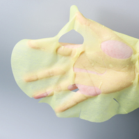 Masque facial sec écologique au curcuma avec fonctions hydratantes, nourrissantes et blanchissantes, en matériau non tissé pour les soins de la peau