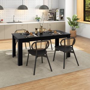SENYU Mesa de Centro de Madera Cuadrada Pequeña, Moderna, Resistente y Duradera, con Acabado Natural para Sala de Estar, Oficina en Casa - Product Image 4