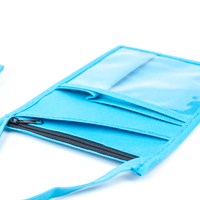 Porte-cartes de visite pour exposition Porte-passeport suspendu Portefeuille de voyage avec lanière Pochette à badge imprimée personnalisée