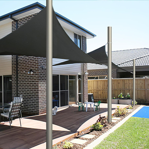 Jh-mech Sun Shade Pole Kit 9-12 ft cho đất mặt đất sân sau dễ dàng cài đặt Heavy Duty Sun Shade <span class=keywords><strong>Sail</strong></span> cực Kit - Product Image 5