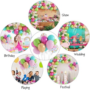 Diskon besar Kit karangan bunga <span class=keywords><strong>Flamingo</strong></span> tema Hawaii tropis balon dekorasi pesta musim panas - Product Image 3