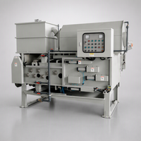 Pabrik Pengolahan Air Limbah MBR Mesin Desalinasi Pengeringan Air Dikendalikan PLC Filter Belt Press Filtrasi 500L/Jam Menggunakan PVDF