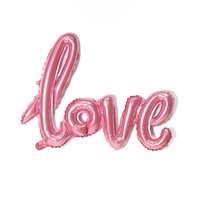 Ballons en aluminium Alphabet LOVE pour mariage, baby shower, fête des mères, Saint-Valentin, Noël et Nouvel An - Décorations de fête - Lumineux