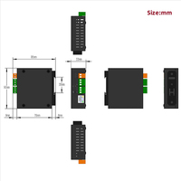 Passerelle KNX intelligente KNX1002-ARM, convertisseur multi-protocoles pour bâtiments commerciaux, modules Ethernet et de communication