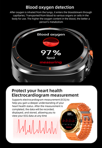New Giá Rẻ Smartwatch A25 Siêu Đồng Hồ 7 2 Dây Đeo 47Mm 1.5 "Heart Rate Blood Oxy Tập Thể Dục Tracker <span class=keywords><strong>Android</strong></span> Thông Minh Đồng Hồ Deportivo - Product Image 6