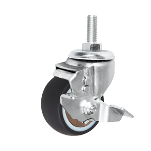 Modernes 3-Zoll-Einzelkugellager-Lastrollen rennen Braun TPR Medical Grade Schwenk rollen rad - Product Image 2