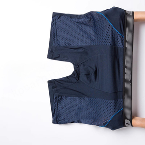 Calzoncillos bóxer con logotipo personalizado, ropa interior para hombre, malla transpirable, logotipo Jacquard, Calzoncillos Bóxer deportivos largos de diseñador para hombre - Product Image 3