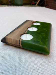 เชิงเทียนทำมือจากเรซิ่นและไม้ คุณภาพพรีเมียม ทนทาน ไม้ผสมเรซิ่น ดีไซน์ศิลปะ สวยงามสมบูรณ์แบบ - Product Image 4