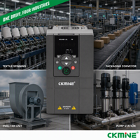 Variateur de fréquence 15KW 380V triphasé VFD à contrôle vectoriel pour moteur AC KM800 pour ventilateur, convoyeur, compresseur, mélangeur - Prix de gros