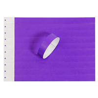 Bracelet Tyvek jetable personnalisable pour la santé, imprimable, étanche, simple, ultraléger, résistant aux déchirures, durable, souple, fin, blanc vierge