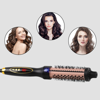 Brosse thermique coiffante et volumisante, sèche-cheveux, brosse lissante électrique à air chaud rotative