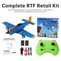 Avion RC P-51 Mustang 2CH en mousse EPP, portée 150m, 2 batteries, planeur classique, prêt pour FBA, vente en gros