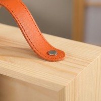 Boîte de présentation en bois de pin Landy avec fenêtre transparente, poignée en cuir, logo personnalisé, emballage cadeau, boîte de rangement, vente en gros
