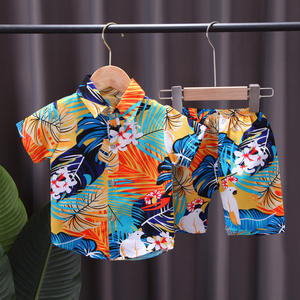 Set Casual 2 pezzi per ragazzi camicia estiva a manica corta fascia sudorientale asiatica di età 0-4 anni all'ingrosso transfrontaliero per bambini - Product Image 6